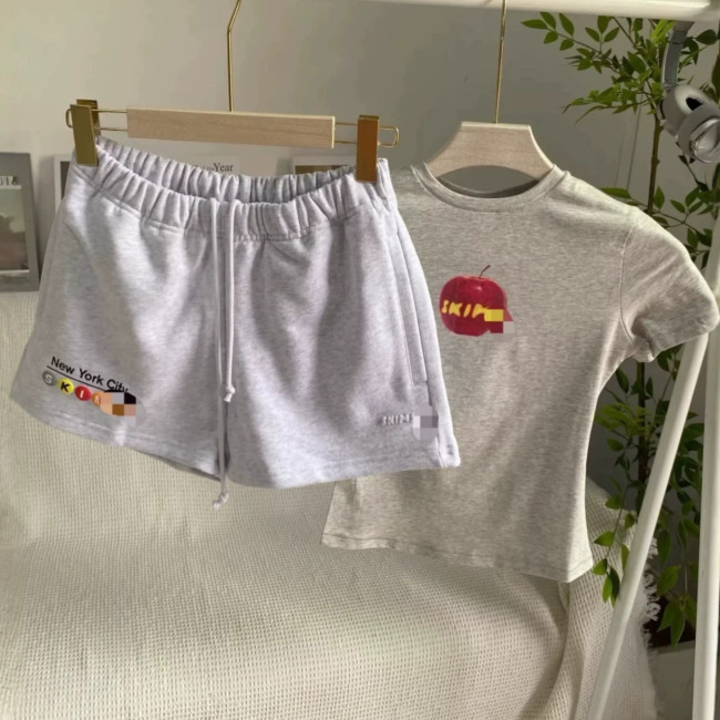 US Exclusive New Year's Apple Spicy Girl Sweet & Spicy Cropped Slim-Fit Short-Sleeve T-Shirt Pure Desire