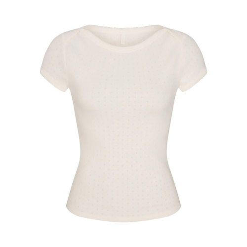 new summer casual outfit for stylish girls, comfortable casual camisole T-shirt and slim-fit short irt two-piece set