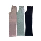 -style women's low-waist drawstring casual pants, cotton-spandex high-elasticity long pants, loose and comfortable, soft cotton with drawstring