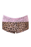 Summer new women's leopard print color-blocking sexy camisole slim-fit lace patchwork short top