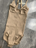 Imported original yarn, similar to   style, affordable alternative to one-piece shapewear bodysuit