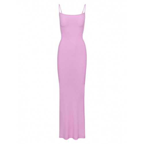 same style sexy ribbed camisole dress for women, backless, slimming, bodycon long dress