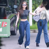 alternative basic sports cotton T-shirt, cropped short-sleeved top