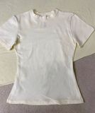 High-quality im*s  new color COTTON JERSEY sweetheart lover high-elastic slim-fit base shirt T-shirt
