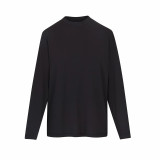 same style   women's loose cotton long-sleeve T-shirt, boyfriend style, comfortable silhouette with dropped shoulders