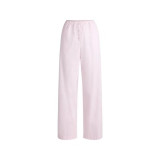 pink striped wide-leg pajama pants for women, new summer style, loose casual pants for outdoor wear and walking