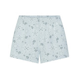 Summer New Printed Versatile Slim-Fit Round-Neck T-Shirt Blue Strapless Casual Shorts Set