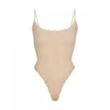 blogger's same style FITS EVERYBODY lace-trimmed camisole bodysuit