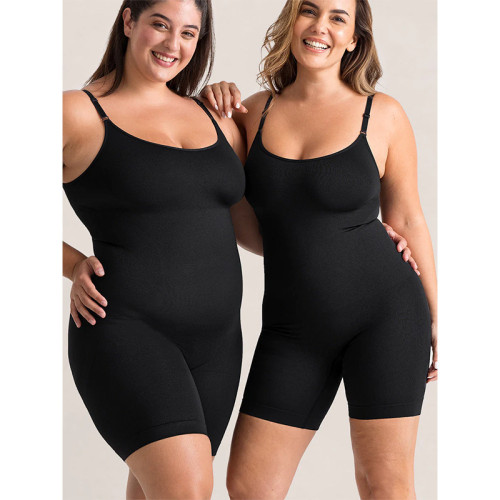 European and American popular strap shapewear bodysuit, tummy control seamless body shaper bodysuit