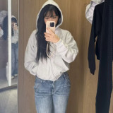 The original is correct!Cotton Series  Classic Zip-Up Hoodie Jacket Sweatshirt Top Set