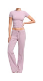 Nanyou S  style high-waisted peach butt yoga pants, casual sports pants, foldable flared pants
