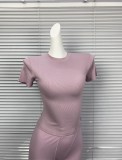 Niche brand Jinjie now offers the * ribbed short-sleeve -style cotton rib shapewear top sports T-shirt