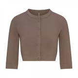 New  SMOOTH LAYERS CROPPED CARDIGAN comfortable short button-up cardigan jacket