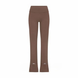 Nanyou S  style high-waisted peach butt yoga pants, casual sports pants, foldable flared pants