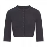New  SMOOTH LAYERS CROPPED CARDIGAN comfortable short button-up cardigan jacket