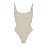 FITS EVERYBODY SQUARE NECK one-piece sports vest slimming effect