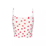 -style Valentine's Day limited edition heart-pattern modal comfortable and breathable loungewear, short long-sleeve pajamas