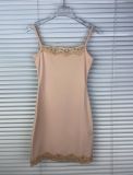 New   Valentine's Day cherry blossom pink lace bodycon sexy hot girl camisole dress