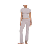 Nanyou S  style high-waisted peach butt yoga pants, casual sports pants, foldable flared pants