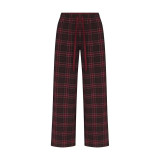 Christmas limited edition pajama set, long-sleeved and long-pants loungewear set, drawstring straight-leg casual pants