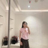 American  New Valentine's Day Limited Edition Heart-Shaped Hollow Short-Sleeve T-Shirt, Shorts, Straight Pants Casual Versatile Set