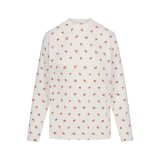 same style   women's loose cotton long-sleeve T-shirt, boyfriend style, comfortable silhouette with dropped shoulders
