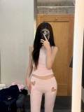 An attack of love for you   Rosie Park Chae-young's same style hollowed-out dress, tank top, and pants
