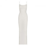 same style sexy ribbed camisole dress for women, backless, slimming, bodycon long dress