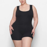 COTTON RIB ONESIE pure cotton jumpsuit, thin summer base tank top jumpsuit