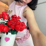 An attack of love for you   Rosie Park Chae-young's same style hollowed-out dress, tank top, and pants