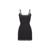 -style new summer camisole dress, sexy tight-fitting bodycon lace mini dress
