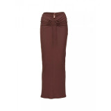 -style European and American pleated design women's high-waisted slimming mid-length pencil irt