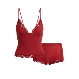 Niche  Valentine's Day Series Lace Camisole Dress Tank Top Bodysuit Bodycon Skirt