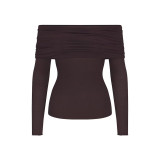 New Modal Semi-Transparent Long Sleeve Cardigan with Buttons, Solid Color, Slim Fit for Women