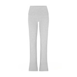 Nanyou S  style high-waisted peach butt yoga pants, casual sports pants, foldable flared pants