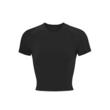 alternative basic sports cotton T-shirt, cropped short-sleeved top