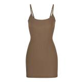 style sexy slim-fit sleeveless slip dress,  European and American bodycon dress