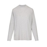 same style   women's loose cotton long-sleeve T-shirt, boyfriend style, comfortable silhouette with dropped shoulders