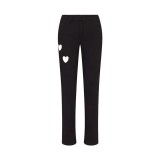 Valentine's Day limited edition pink heart cutout short-sleeve T-shirt and long pants jumpsuit