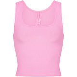 U-neck ribbed camisole European and American slim-fit solid color inner layer outerwear sports crop top