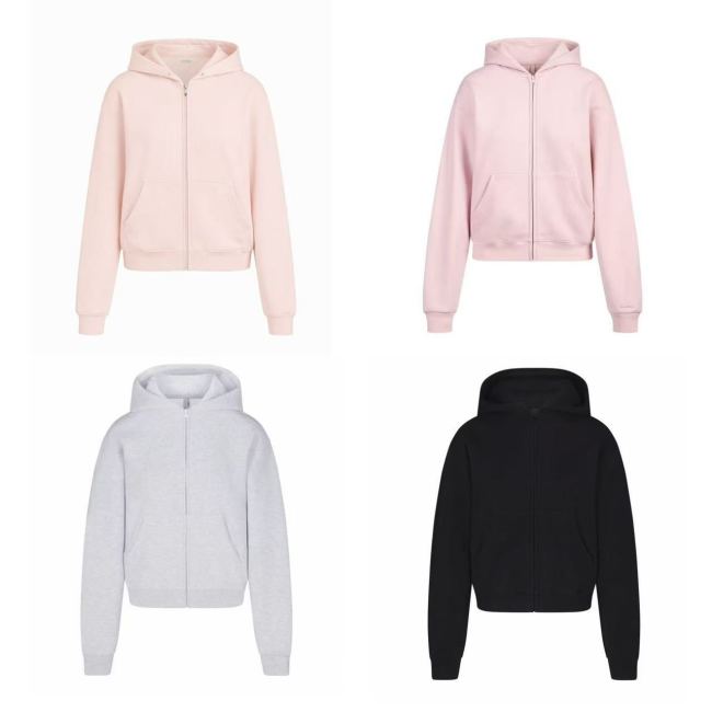 The original is correct!Cotton Series  Classic Zip-Up Hoodie Jacket Sweatshirt Top Set