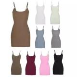 style sexy slim-fit sleeveless slip dress,  European and American bodycon dress