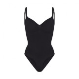 -style sexy seamless one-piece shapewear with waist and tummy control, triangle hip-hugging thong