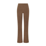 S  high-waisted casual pants are slimming and versatile