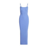same style sexy ribbed camisole dress for women, backless, slimming, bodycon long dress