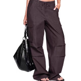 Two-tone striped ultra-short sleeveless tank top RICA work pants