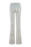 Slim-fit hooded zip-up short jacket and pants set with letter print and contrast stitching
