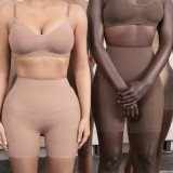 shapewear leggings postpartum tummy control and butt-lifting three-quarter leggings