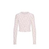 -style European and American sexy LOGO POINTELLE Valentine's Day floral hollow-out cotton set