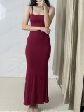 Ski Dai Shan, Yu Shuxin, and Jennie's dress is a slimming, bodycon, long strap dress